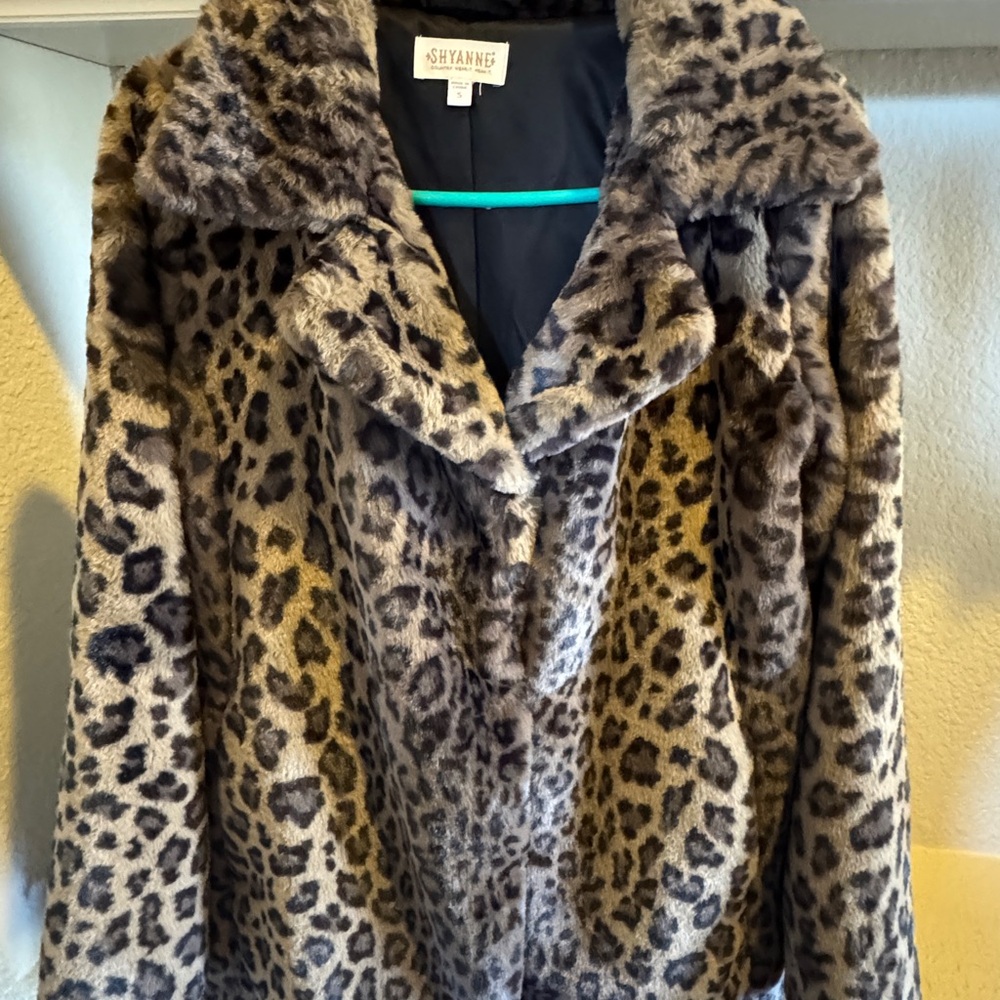 Shyanne Plush Teddy Jacket Brown and Black
